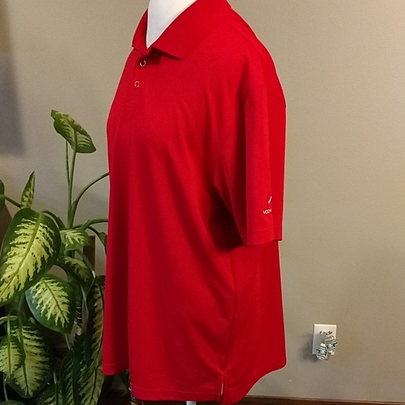 Under armour red loose fit polo size l - Picture 2 of 8